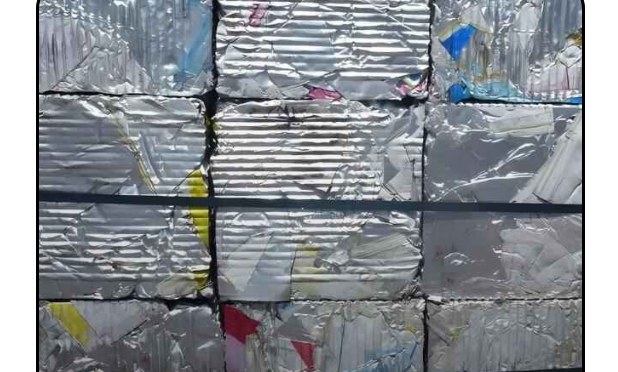 Baled aluminium lithographic printing sheets